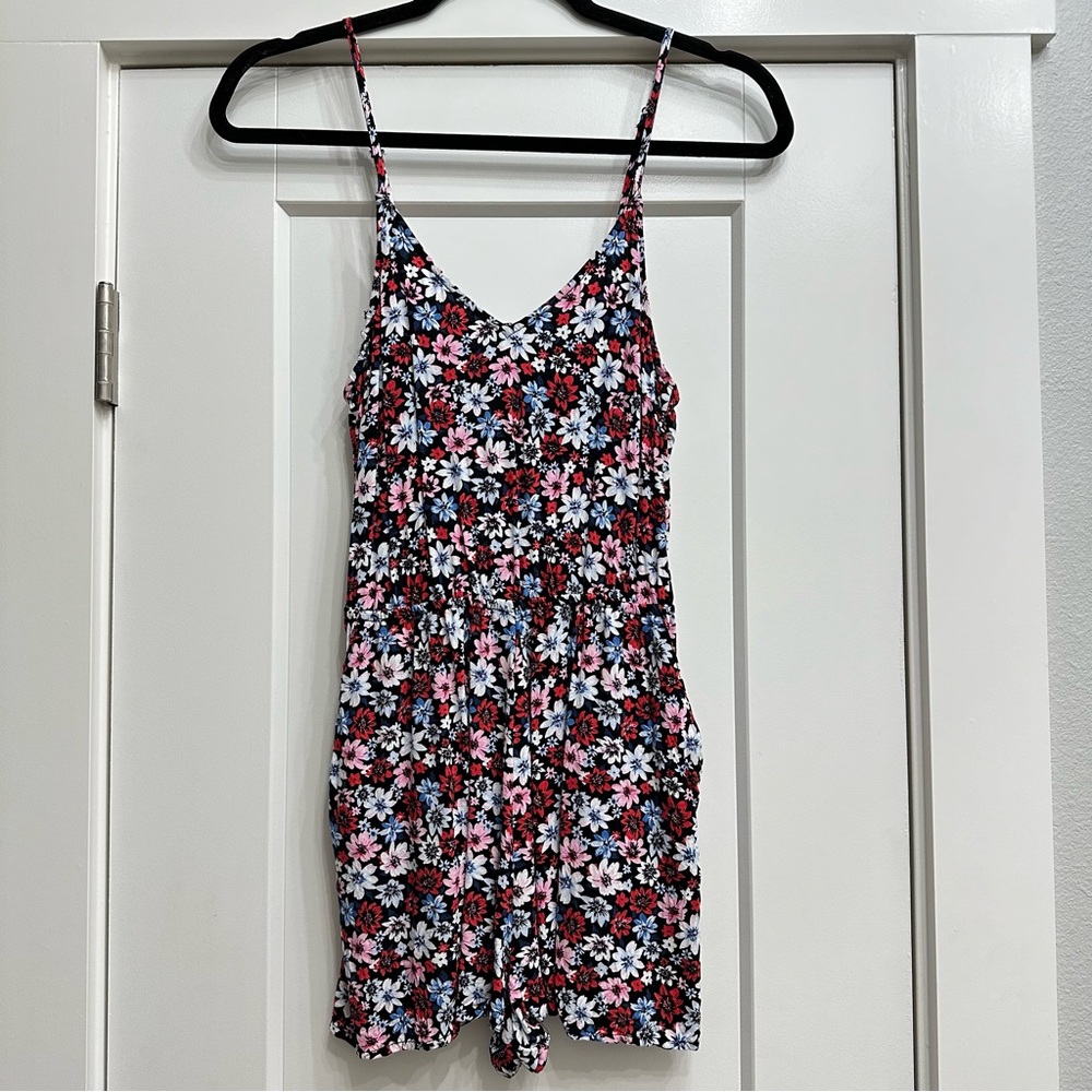Floral Print Romper